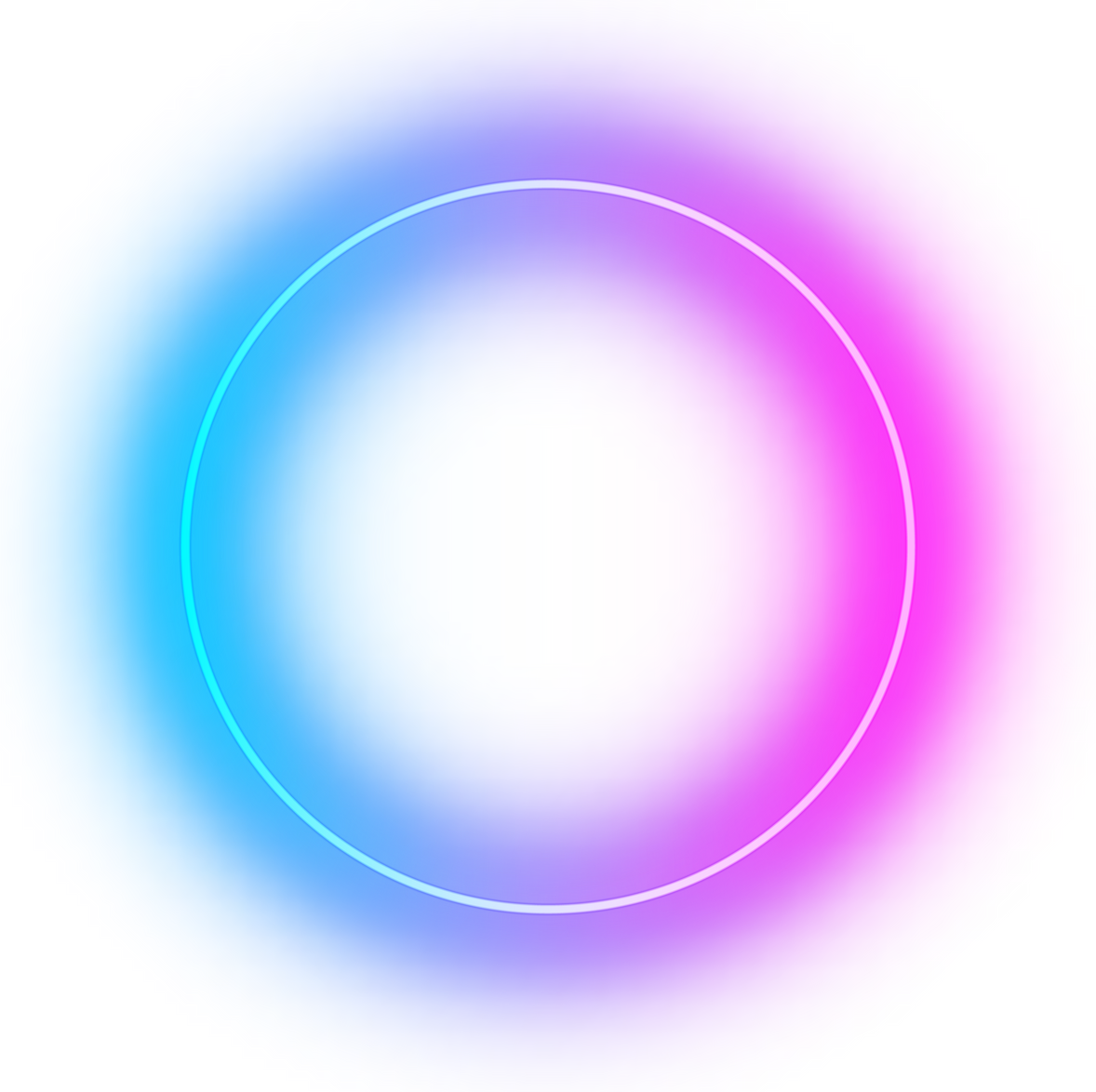 neon frame circle